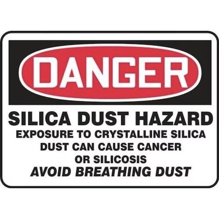Accuform OSHA DANGER SAFETY SIGN SILICA DUST MCHG137VS MCHG137VS